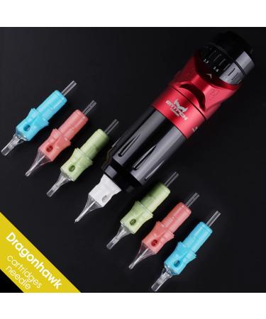 Dragonhawk Tattoo Cartridges Needles Kit - 50Pcs Mixed Sizes - Disposable Standard Needles for Studio Artists - Dragonhawklabs - 1007RM, 1009RM, 1001RL, 1003RL, 1005RL, 10 Curved Magnum, 10 Round Liner - Buy Online on SooperMarket.com
