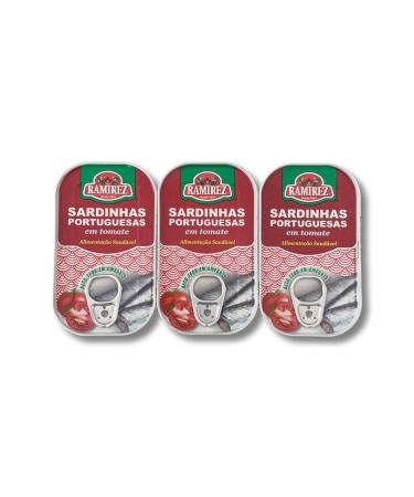 Portuguese Sardines In Tomato Sauce - 3 x 125 g - Ramirez - Portugal