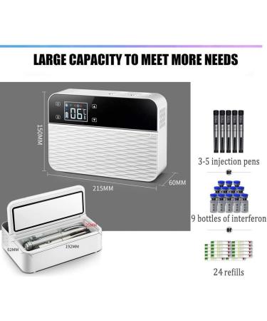 Insulin Cold Box Portable Insulin Cooler Box Medicine Refrigerator Thermostat Drug Reefer for Car/Travel/Home Car Small Refrigerator (21 5 cm * 15 cm * 6Cm) 3*Battery - Buy Online on SooperMarket.com