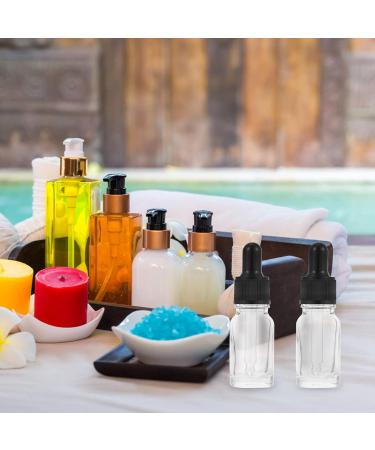 Beaupretty 10-Pack Clear Glass Essential Oil Travel Bottles - Empty Tincture Containers with Drip Tenders for International Shipping - Buy Online on SooperMarket.com