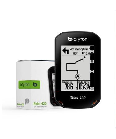 Bryton Rider 420 Wireless GPS bike computers for recording routes and data with street name navigation and support for several languages Rider 420 Device ONLY