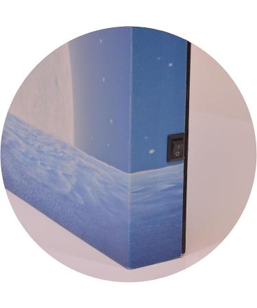 Mark Feldstein & Associates Coca Cola Advertising Polar Bears with Moon Pre Lit LED and Fiber Optic Canvas Holiday Artwork 16 x 12 - Buy Online on SooperMarket.com