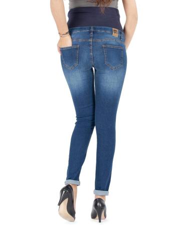 Milano Maternity Jeans: Ultra Stretch Soft Denim, High Waisted Over Bump, Comfortable Slim Fit - Size 10 Stone - Buy Online on SooperMarket.com