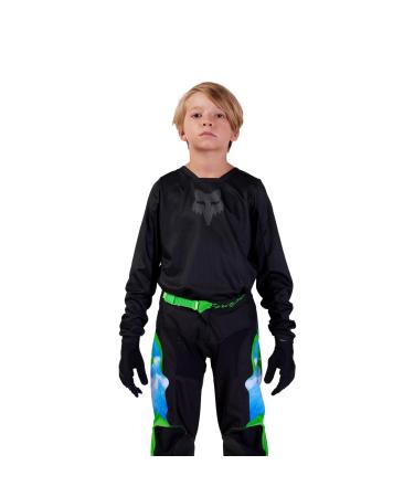 Fox Racing Unisex Kids Yth Blackout Jersey Windbreaker L Black