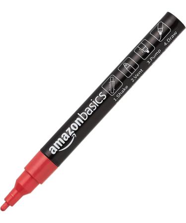 Amazon Basics Bullet/Chisel Reversible Tip Chalk Markers  Bright Colors  Fine Point Bright Colors Fine Point - Buy Online on SooperMarket.com