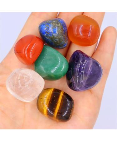 Stone 7pcs/Set Reiki Natural Stone Tumbled Stone Irregular Polishing Rock Quartz Yoga Bead for Decoration Balance Gemstone Decoration ERTEYIN - Buy Online on SooperMarket.com