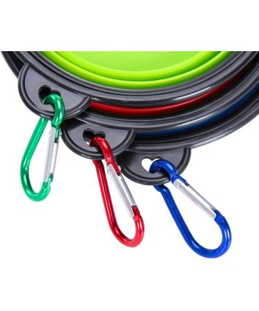 Buy Zuofeng Reisenapf Foldable Dog Water Bowl - Portable Silicone Feeding Set for Cats & Dogs | 3 Colors: Blue Green Red | International Shipping Available - Buy Online on SooperMarket.com