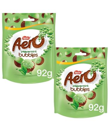 Mint Chocolate Bundle With Aero Bubbles Peppermint Mint Chocolate Sharing Pouch 92g (2 Pack)