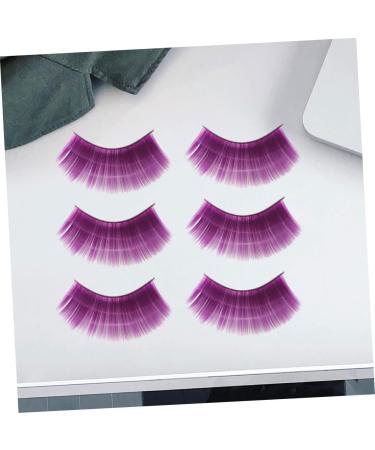 ABOOFAN 9 Pairs False Eyelashes Art Eyelashes Extension Eyelashes Magnetic Full Eye False Lashes Halloween Eyelashes Faux Eyelashes Exaggerative Fake Eyelashes Extend Miss Purple Fluffy - Buy Online on SooperMarket.com