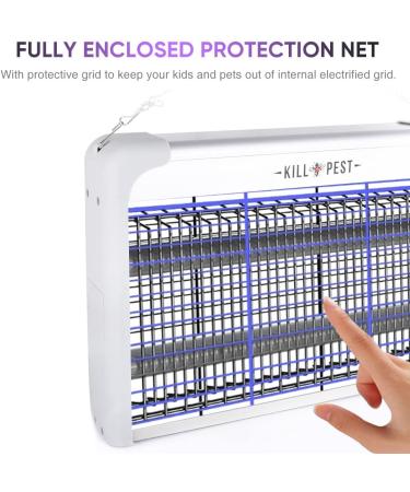 Mosquito Killer LETOUR 20W Electronic Bug Zapper Mosquito Trap Attracts and Kills Flies Wasps Moths Cockroaches Beetles and Bugs for Indoor Residential & Commercial - Buy Online on SooperMarket.com
