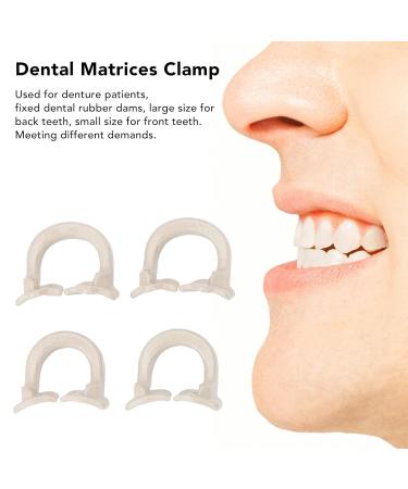 4 Professional Tooth Matrices & DAM Clamp-Barrier Clips - Enhance Dental Care Accessories - Buy Online on SooperMarket.com