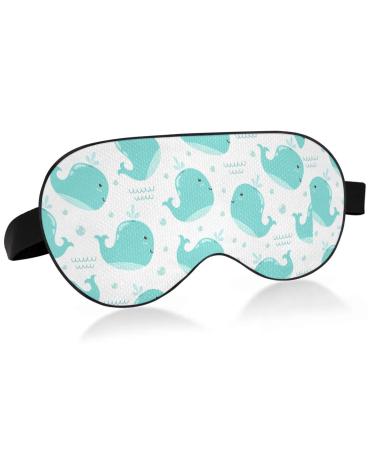 Haskirky Light Blocking Eye Mask Breathable and Adjustable Adult Men and Women Travel on Business Trips Yoga Meditation Light Smooth Comfortable Eye Mask Office Deep Sleep Goodies Dolphin Polka Dot