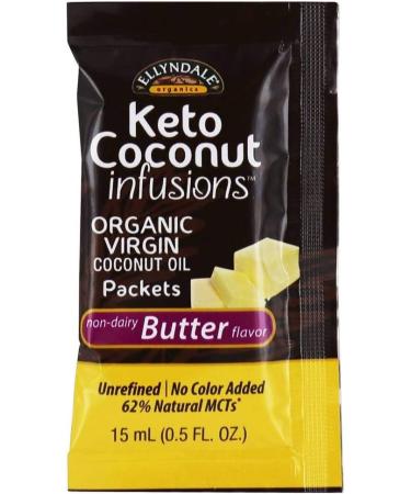 Now Foods Ellyndale Naturals Keto Coconut Infusions - Non-Dairy Butter Flavor, 3 Pack (0.5 fl oz Each) - Buy Online on SooperMarket.com