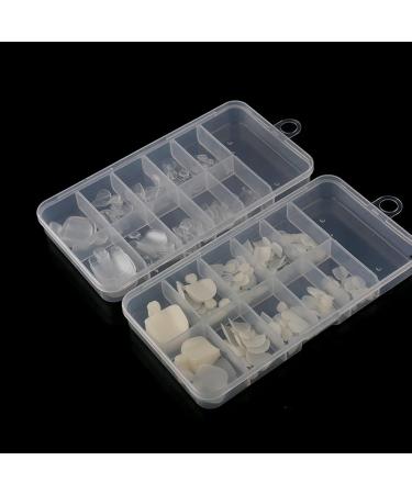100 Pieces Acrylic Full Cover Toenail Tips - Wrong Toenail Solutions for Perfect Pedicures | International Shipping - Buy Online on SooperMarket.com