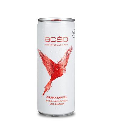 Buy Ac o Pomegranate Mint - Organic Guaran Drink (12 250ml Cans) | Low-Calorie Vegan Refreshment 3 Deposit Included - Buy Online on SooperMarket.com
