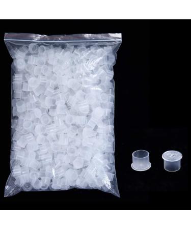 500pcs Small Plastic Disposable Ink Cups with Base - 11mm Microblading Makeup Pigment Caps for Ink Kits Supplies - Buy Online on SooperMarket.com