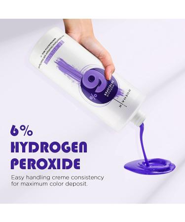 Buy Moehair Anti Yellow Hair Color Developer 20 Volume - 6% Hydrogen Peroxide with Violet Pigment | Professional Hair Coloring & Bleaching 32 Fl Oz - Buy Online on SooperMarket.com