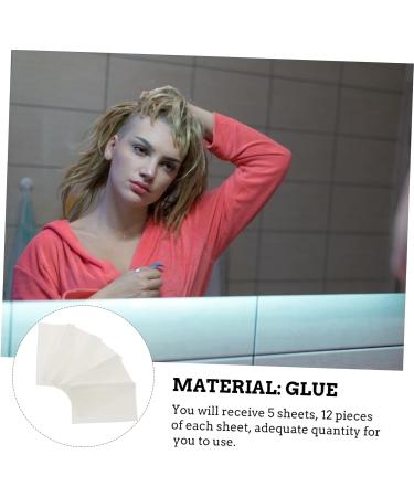 Didiseaon 5 Sheets Double-sided Tape 2 Side Adhesive Hair Tapes Adhesive Strips for Hair Extension Lace Wig Tape in Hair Extensions Human Hair Wig Tape Water Proof Double Sided Tape White 2X0.5X0.1CM White - Buy Online on SooperMarket.com