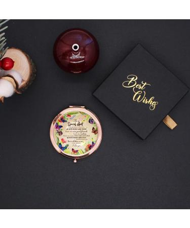 Wailozco Aunt Mirror: Personalized Rose Gold Compact Mirror for Aunt | Unique Gift from Niece for Aunt's Birthday - Buy Online on SooperMarket.com