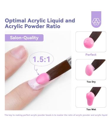Saviland Professional Acrylic Liquid Set | 4.06fl oz Nail Liquid Brush & Dappen Dish for DIY Acrylic Nails - Perfect for Home Salon Use - Buy Online on SooperMarket.com