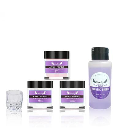 Acrylic Powder Nails Set - Nude & Clear Acrylic Powder & Liquid for Beginners | Starter Kit for Perfect Manicures - Buy Online on SooperMarket.com