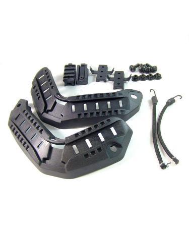 ATAIRSOFT Rail Mount Helmet Adapter Maritime Helmet Side Rail with Lanyard Mounting Screws Tactical Military Hunting Helmet Accessories BK