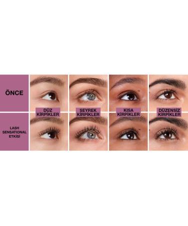 Maybelline Lash Sensational Mascara, Intense Black - Lengthening and Volumizing Formula - Buy Online on SooperMarket.com