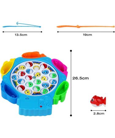 Nuheby Fish Game Toy: Musical Fishing Rod Set for Kids - Toddler Toys Role Play Game for Boys and Girls Ages 3-6 - Buy Online on SooperMarket.com