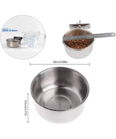 PINVNBY Stainless Steel Parrot Feeding Cups - Pack of 2 | Bird Food Dish with Clamp Holder for Cockatiel Conure Budgies Parakeet Macaw Chinchilla - Buy Online on SooperMarket.com
