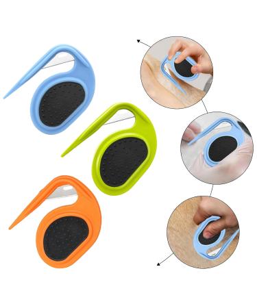 GMXJGZ 3PCS Pet Knot Opener Grooming Knife - Cat Knot Comb Hair Removal Tool & Massage Brush | Blue Green Orange - Buy Online on SooperMarket.com