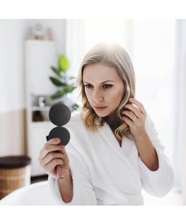 Compact Vanity Makeup Mirror | Elegant Black Travel Cosmetic Mirror for Men, Women, and Girls | Portable Handheld Magnifying Mirror for Pocket, Purse, Wallet - Buy Online on SooperMarket.com