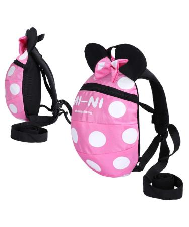 Anti Lost Toddler Backpack with Safety Leash - Pink | Age 1-5 Years - Buy Online on SooperMarket.com
