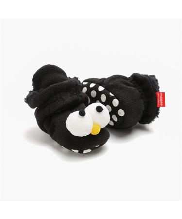 TMEOG Baby Booties Slippers | Infant Winter Boots | First Walking Shoes for Boys Girls 6-12 Months | Black Big Eyes Design - Buy Online on SooperMarket.com
