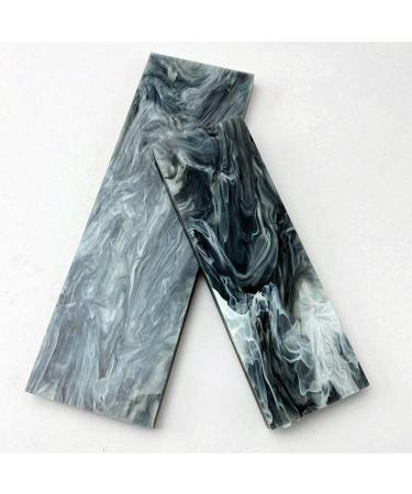 2PCS 160X50X8MM Knife Material Marble Texture Acrylic Scale Sword Blank Making