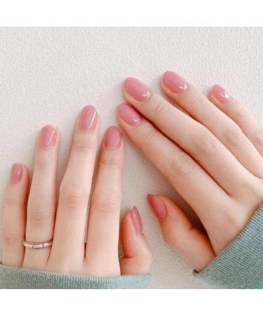 Handcess 24 Pcs Medium Pink Ballerina Press On Nails | Glossy False Nails for Women & Girls - Perfect for International Shipping - Buy Online on SooperMarket.com