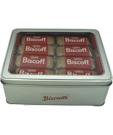 Biscoff Biscuits Hamper 44 Twin Packs (88) Bundle with Silver Refillable Window Lid Tin - Vegan - Ideal for Family Occasions Travel and Picnics - Buy Online on SooperMarket.com