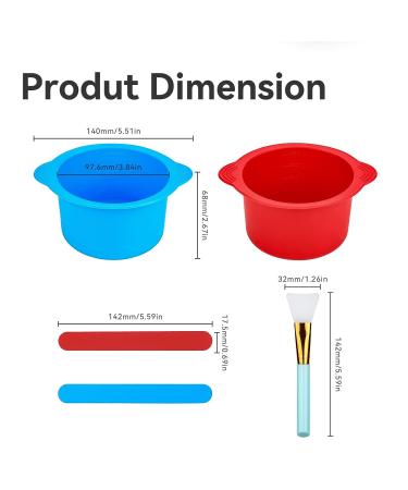 Silicone Wax Warmer Liner 2pcs - Non-Stick Insert for 16oz Electric Waxing Kit with Spatulas & Brushes - Reusable Wax Pot Replacement for Hair Removal - Buy Online on SooperMarket.com