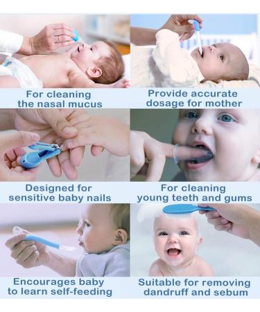 Artibear 18-in-1 Baby Healthcare & Grooming Kit - Portable Nursery Care Set with Electric Nails Clipper (Blue) for Newborn Boy & Girl - Buy Online on SooperMarket.com
