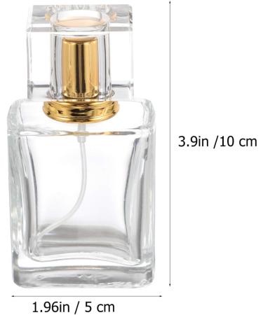 OSALADI Refillable Perfume Spray Bottle - Empty Glass Atomizer for Travel - Golden Perfume Bottle - Buy Online on SooperMarket.com