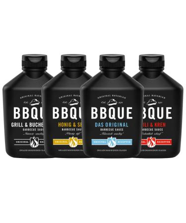 BBQUE Value Pack Original Bavarian Barbecue Sauces in a set of 4