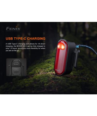 EdisonBright Fenix BC05R V2 USB-C Rechargeable Bike Light & Red Tail Light Bundle - Buy Online on SooperMarket.com