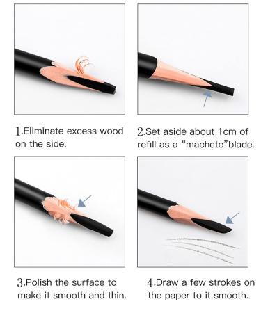 Go Ho 12 PCS Waterproof Eyebrow and Eyeliner Pencil Set - Long-lasting & Sweat-proof Makeup Brow Tint Pen in 3 Colors - Buy Online on SooperMarket.com