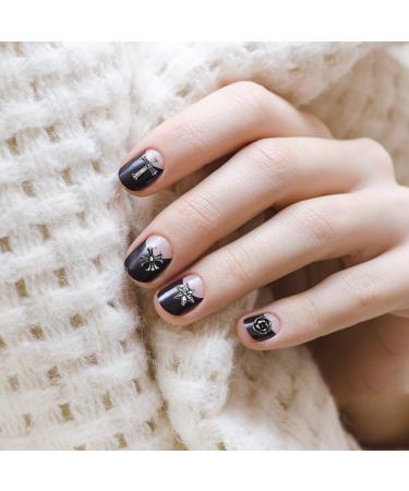 Shop Wakihong 60 Pcs Cross Nail Art Earrings - DIY Goth Nail Charms & Accessories for Stunning Manicure Decorations | Antique Silver - Buy Online on SooperMarket.com