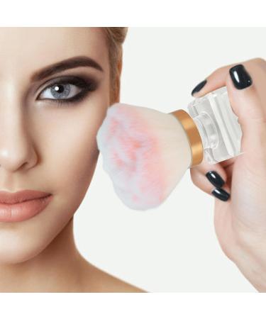 Makeup Blush Brush Synthetic Shed Dense Brush Hair Clear Base Loose Powder Brush Set Expertly Holds Powder With Nail Salon Storage Box - Buy Online on SooperMarket.com
