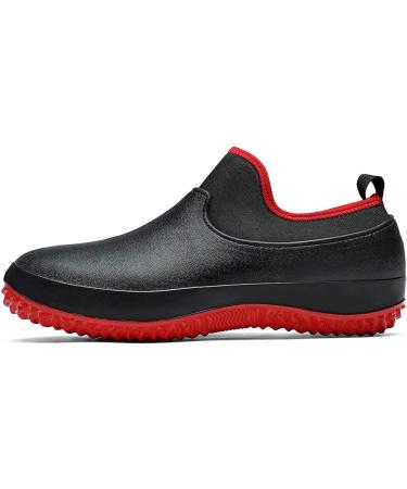 YUKTOPA Waterproof Non Slip Work Clogs Safety Shoes 14 Women/12 Men Black/Red - Buy Online on SooperMarket.com