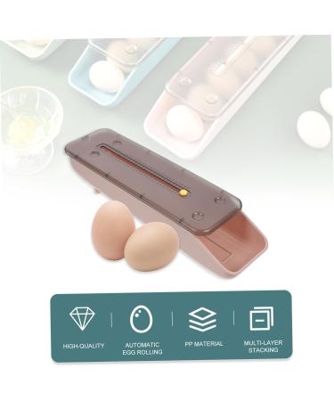 OSALADI 1pc Egg Carton Outdoor Storage Bins Clear Tray Plastic Egg Organizer Egg Case Stackable re-usable Pink 33.2X9X7CM - Buy Online on SooperMarket.com