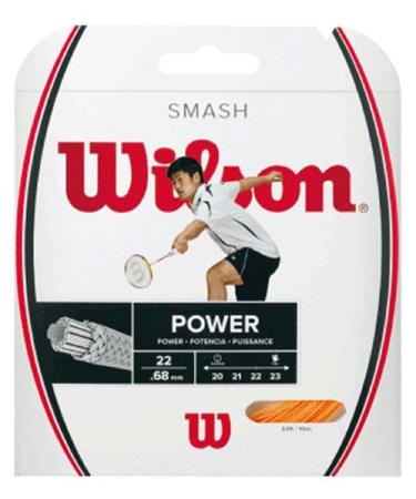 Wilson Unisex Adult Smash 66 Badminton Strings 10 Meters Orange