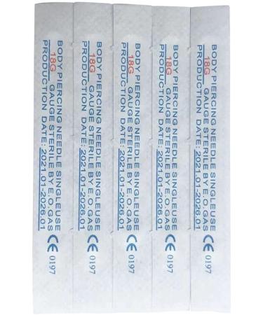 Shuiniba 18G 10-Piece Body Piercing Needles Set - Professional Grade - Buy Online on SooperMarket.com