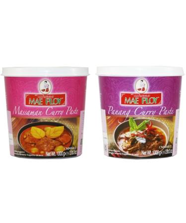Mae Ploy Thai Massaman Curry and Panang Curry Paste 400g by CNMART