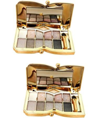 Beavorty 2pcs Colorful Mirror With Shadow Brush & Eyeshadow Colors # Flash Makeup Eye Glitter - Buy Online on SooperMarket.com